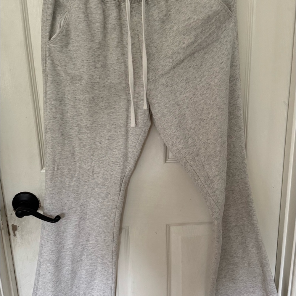 Abercrombie & Fitch Gray Track Pants with Drawstring Waistband